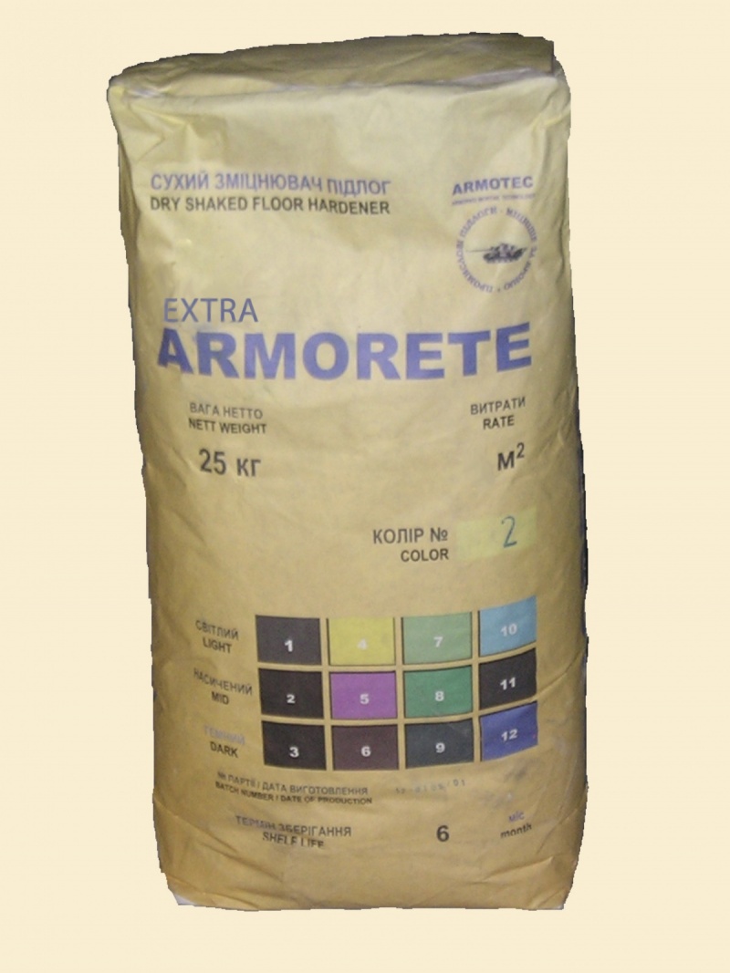 Armorete EXTRA упрочнитель бетонных полов